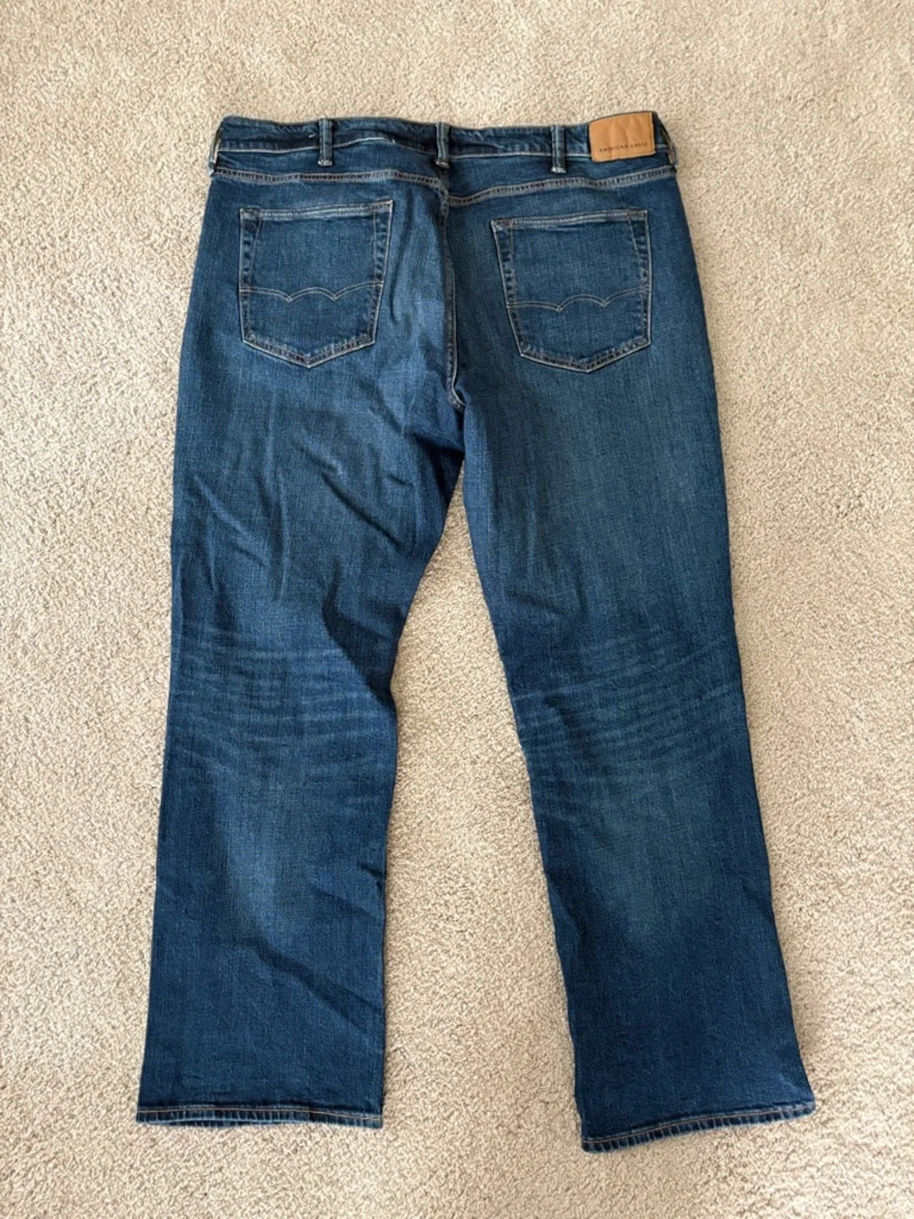 American Eagle Outfitters Men's Dark Blue Bootcut Jeans - Picture 6 of 10